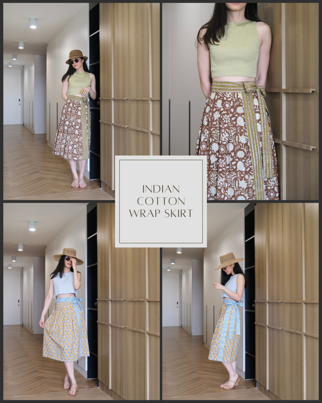 Indian Cotton Wrap Skirt