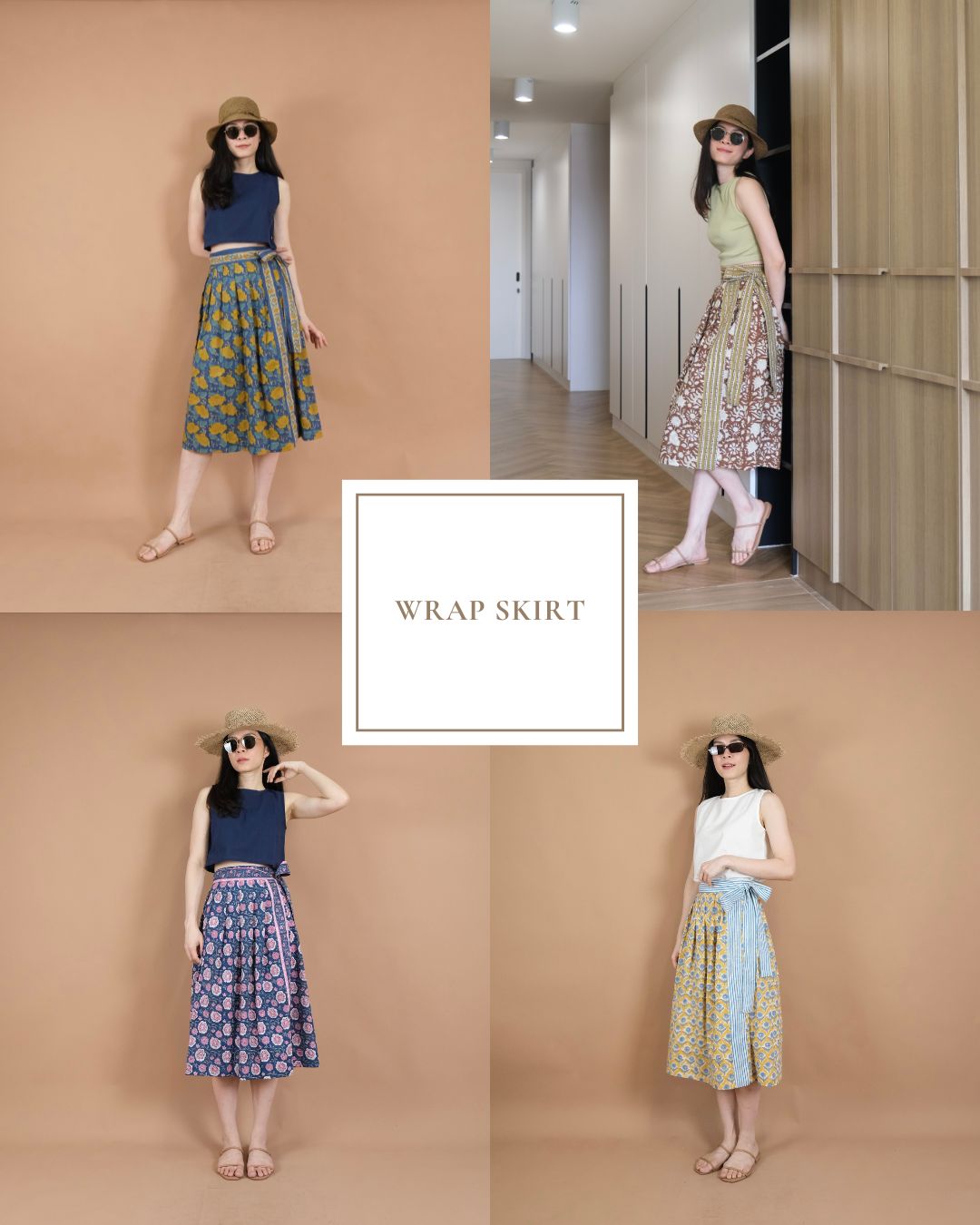 Indian Cotton Wrap Skirt
