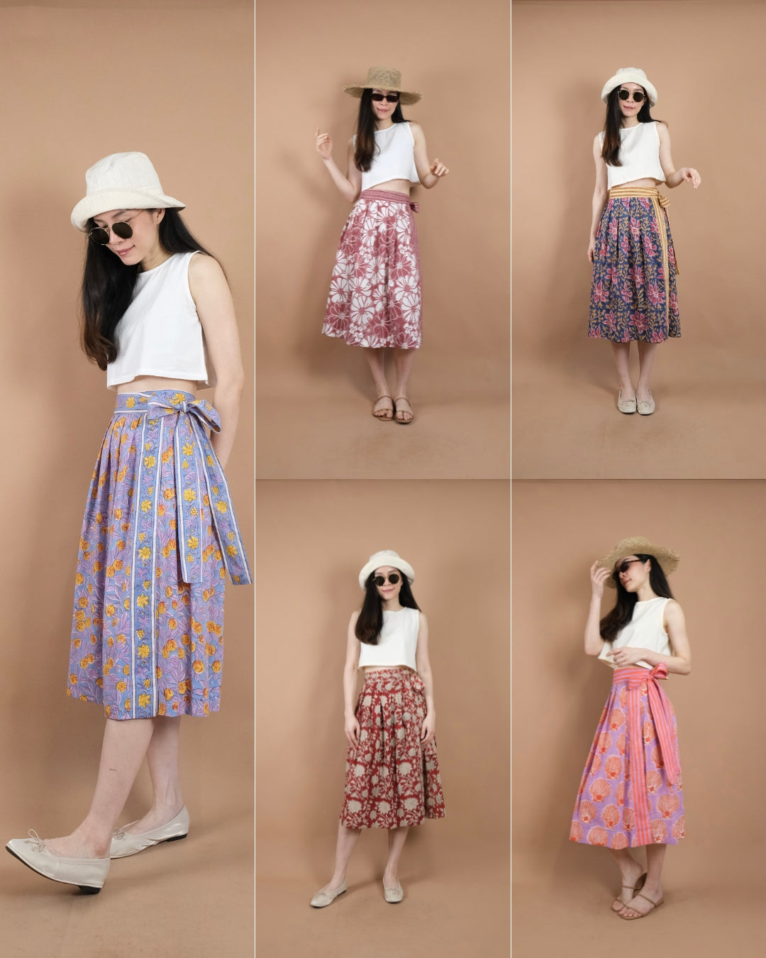 Indian Cotton Wrap Skirt