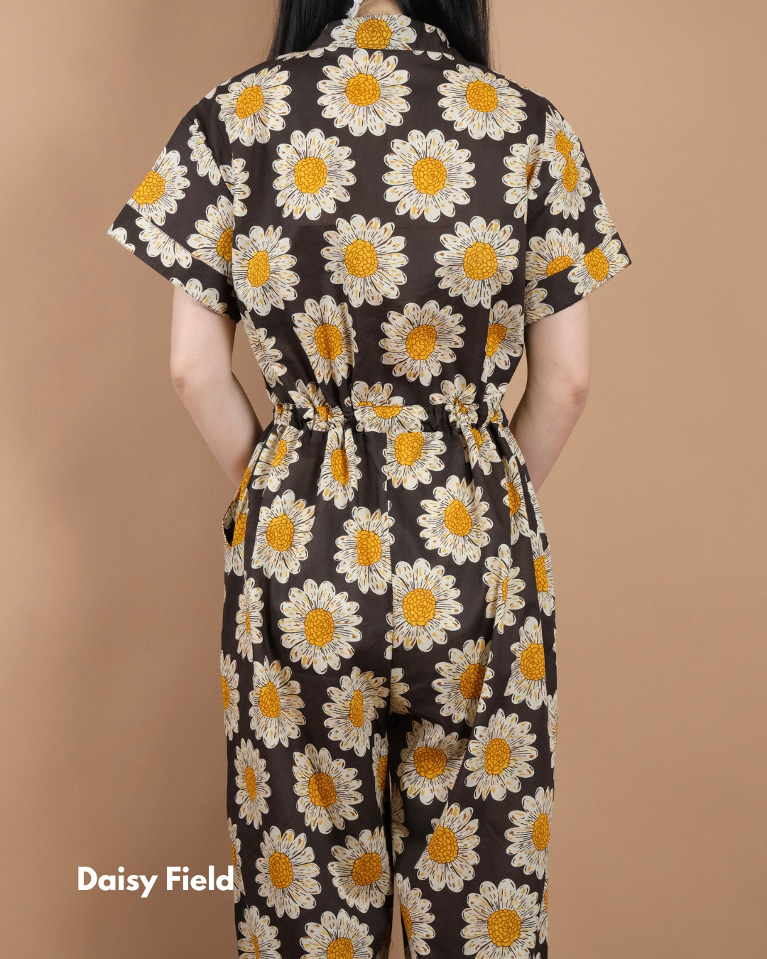 Indian Cotton Safari Jumpsuit